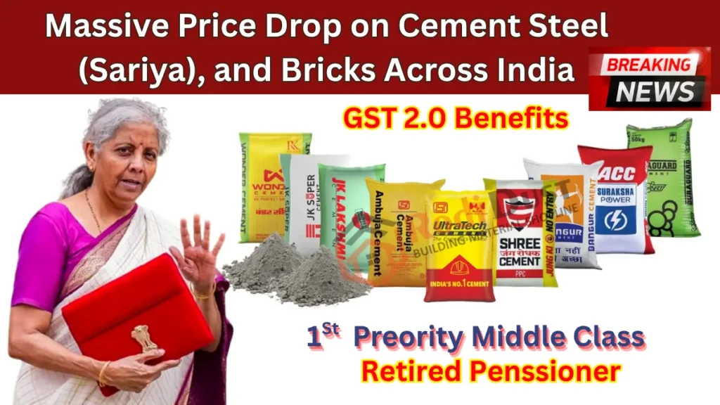 Massive Price Drop on Cement